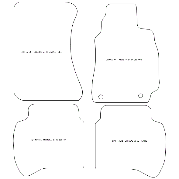 To fit Daihatsu Terios Car Mats 1997 - 2005 & Heel Pad (B) - Picture 5 of 16